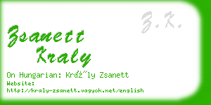zsanett kraly business card